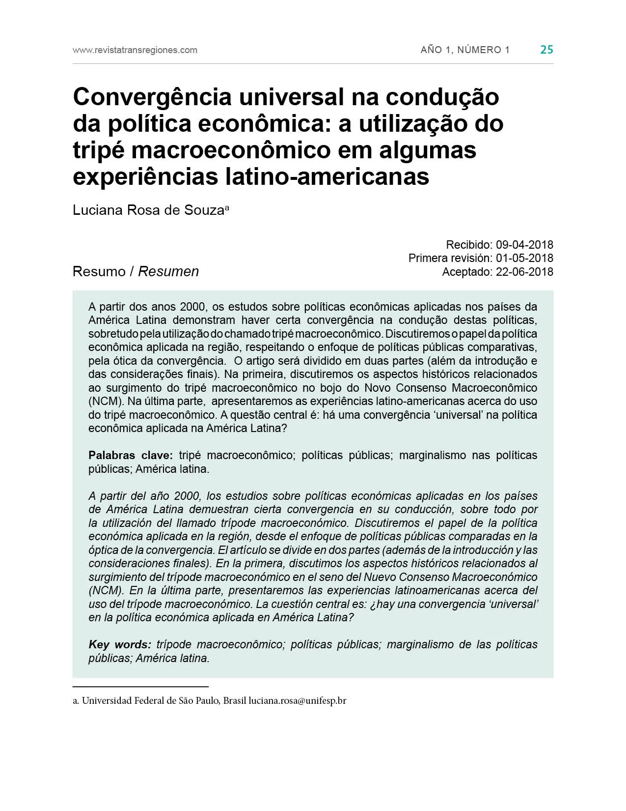 Maquetación: Transregiones, Revista de Estudios Sociales y Culturales